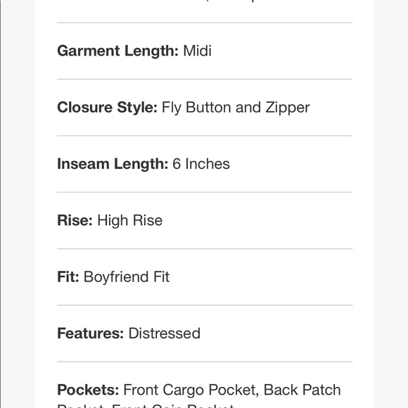 Denim Stretch Boyfriend Shorts - Picture 7 of 8